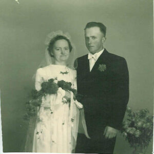 Helene og Niels Peders brudebillede