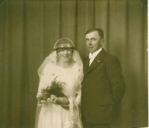 Alfred og Kathrine bryllupsbillede