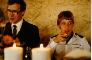 Konfirmanden med sin far 26/4-1984