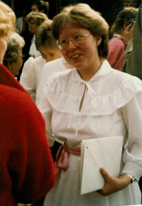Marlene som konfirmand 1986